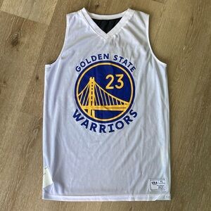 Golden State Warriors 23 Reversible White & Black  YBA Jersey Size Youth Large